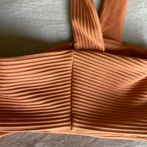 NWT L*SPACE Eco Chic Repreve® Marlee Bikini Top - color in SIENNA - Picture 13 of 15